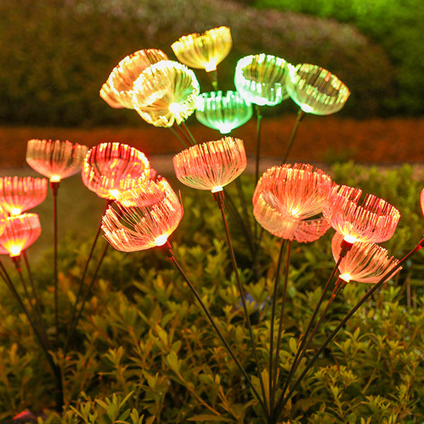 2pcs 7-head Solar Jellyfish Lights Color Changing Decorative Light Garden Yard Patio Outdoor Decor