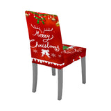 2Pcs Christmas Chair Cover Decorations Xmas Chair Slipcover Creative Pattern Style 4