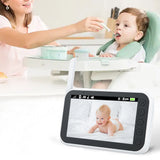 Baby Monitor with Camera 4.3-inch Display Screen Home Night Vision Camera