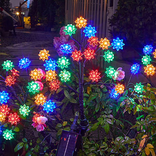 Solar Garden Lights Decorative Flower Lights Garden Yard Pathway Patio Decoration Style 4