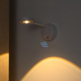 Wireless LED Sensor Wall Sconce USB Rechargeable Night Light White