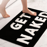 Anti Slip Flocking Floor Mat Bathroom Entry Doormat Home Decor Black