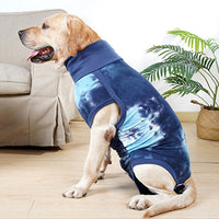 Dog Recovery Suit Pet Recovery Shirt Dog Prevent Licking Care Clothing Blue