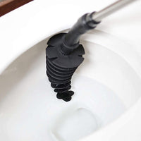 Flexible Toilet Plunger Toilet Clog Remover Bathroom Toilet Dredge Tool Black