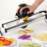 Stainless Steel Adjustable Mandoline Food Slicer Potato Carrot Onion Slicer with Cut-Resistant Gloves