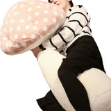 Mushroom Plush Pillow Stuffed Long Body Pillow Sofa Home Decoration Pink