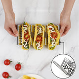 Set of 4Pcs Stainless Steel Taco Holder Taco Stand Taco Plate