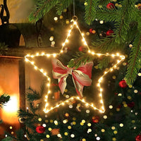 3Pcs 30cm Star Christmas Light Battery Operated Indoor Xmas Party LED Decoration