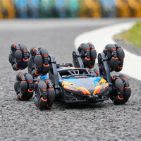 2.4GHz Remote Hand Control 8 Wheels Stunt Car Toys Gesture Sensing Remote Control Car Toy Orange