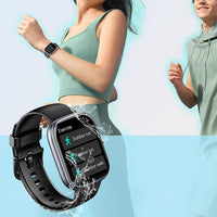 Bluetooth Smart Watch Water Resistant Fitness Activity Tracke Sports Watch Heart Rate Sleep Monitor Black