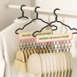 10-Clip Style Hat Hangers Organizer for Closet Hat Cap Organizer Holder Pink