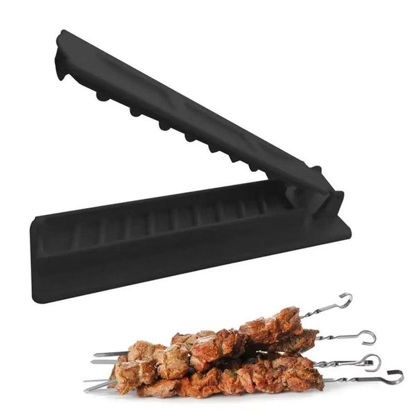 Barbecue Skewer Mold, Single Row Kebab Maker BBQ Tools Black