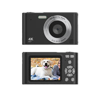 48MP HD Retro Digital Camera with 32G Memory Card 1080P Kids Student Beginner Camera Black