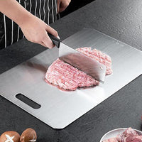 Double Sided Cutting Board for Kitchen Stainless Steel Chopping Board