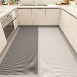 PU Leather Kitchen Floor Mat Water-Resistant Door Mat Anti-Oil Kitchen Mat Home Decor Style 1