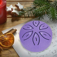 6-Note Rain Drum for Outside Garden Mini Steel Tongue Drum Instrument Purple