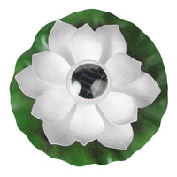 Floating Solar Lotus Flower Light Pond Pool Lamp Garden Landscape Light White