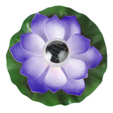 Floating Solar Lotus Flower Light Pond Pool Lamp Garden Landscape Light Purple