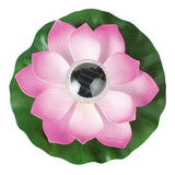 Floating Solar Lotus Flower Light Pond Pool Lamp Garden Landscape Light Pink