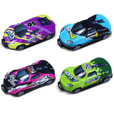 Black Wall Climbing RC Car Remote Control Racing Car Toy with 4Pcs Pull Back Car Toys Kid Xmas Gift