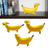 3Pcs Cute Banana Dog Garden Statues Figurines Ornaments for Home Garden Personalized Gift