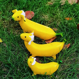 3Pcs Cute Banana Dog Garden Statues Figurines Ornaments for Home Garden Personalized Gift