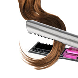 2-in-1 Cordless Flat Iron Curling Iron Rechargeable Hair Straightener Travel Portable Hair Curler