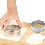 Set of 8Pcs Dumpling Maker Tool Stainless Steel Dumpling Press Mold Dumpling Skin Tool Dough Cutter