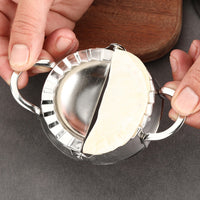 Set of 8Pcs Dumpling Maker Tool Stainless Steel Dumpling Press Mold Dumpling Skin Tool Dough Cutter