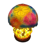 Painting Glass Mushroom Table Lamps Bohemian Resin Table Lamp Night Light Decor Style 2