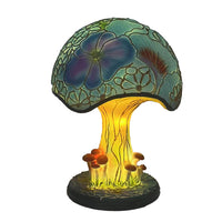 Painting Glass Mushroom Table Lamps Bohemian Resin Table Lamp Night Light Decor Style 1