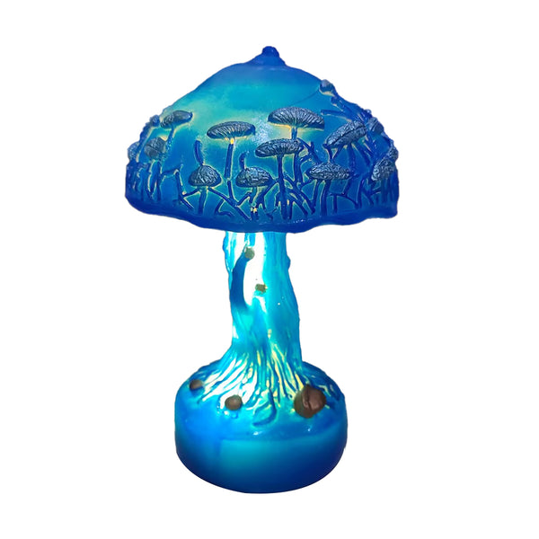 Painting Glass Mushroom Table Lamps Bohemian Resin Table Lamp Night Light Decor Style 3