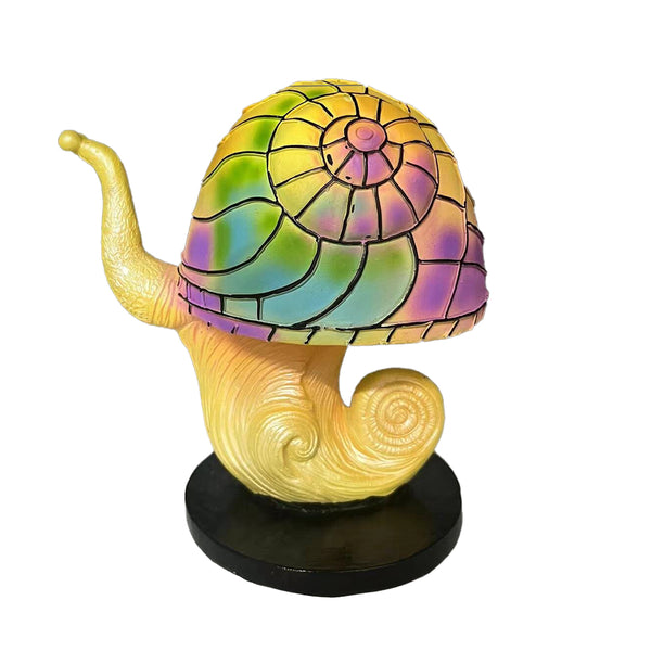 Painting Glass Mushroom Table Lamps Bohemian Resin Table Lamp Night Light Decor Style 5