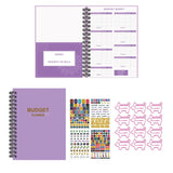 Budget Planner Book Monthly Budget Cash Planner Notebook Bill System Organizer with Pockets