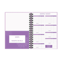 Budget Planner Book Monthly Budget Cash Planner Notebook Bill System Organizer with Pockets