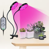 2-Head USB LED Grow Light Dimming Growing Lamp for Indoor Plant Flower Veg Hydroponic