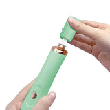 Nail Lacquer Shaker Kit Eyelash Glue Shaker with 2 Connectors and 8 Sizes of Caliber Silicone Sleeeves Green