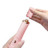 Nail Lacquer Shaker Kit Eyelash Glue Shaker with 2 Connectors and 8 Sizes of Caliber Silicone Sleeeves Pink