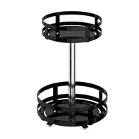 Lazy Susan Turntable Carbon Steel Rotating Spice Holder Kitchen Pantry Cabinet Organizer