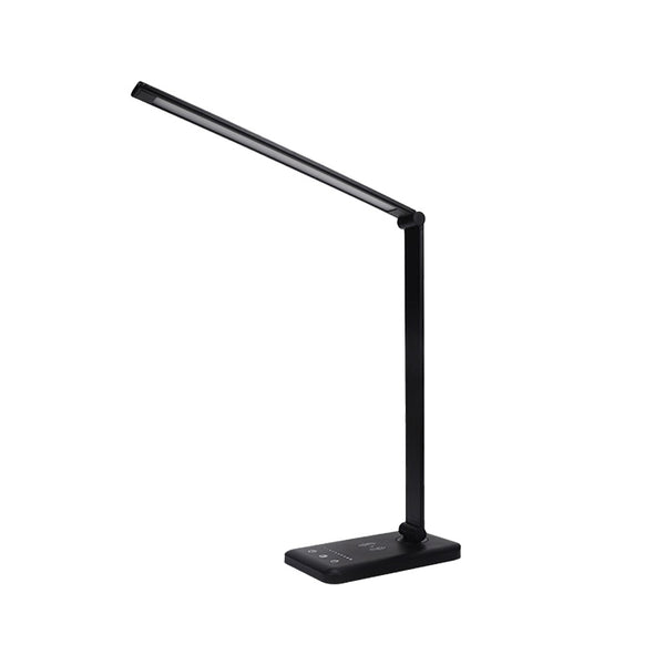 Touch Control Dimmable LED Desk Lamp with Wireless Phone Charger Black