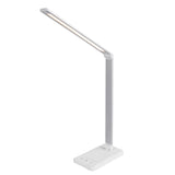 Touch Control Dimmable LED Desk Lamp with Wireless Phone Charger White