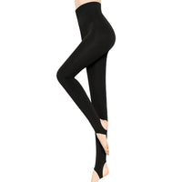 Womens Winter Warm Plush Lined Leggings Thick Thermal Skinny Pants Black