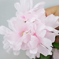 2Pcs 2.3 Meters Faux Cherry Blossom Flowers Artificial Flowers Garland Pink