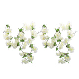 2Pcs 2.3 Meters Faux Cherry Blossom Flowers Artificial Flowers Garland White