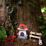 4Pcs Fairy Garden Door Miniature Ornaments Tree Decoration Fairy Gate Courtyard Style 2