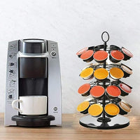 Rotating Coffee Capsules Pod Holder Stand Compatible with K-Cups/Dolce Gusto