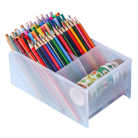 Pen Organizer Stationary Desktop Organizer Pencil Markers Holder Storage Box for Office School Home