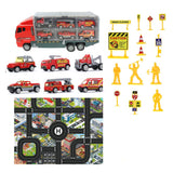 Kids Play Mat with Car Toys Set Kid Toys Toddle Gifts Style 2