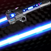 Retractable LED Light Up Laser Sword Light Up Saber with FX Sound Black