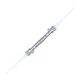 2Pcs Retractable LED Light Up Laser Sword Connectable Light Up Saber with FX Sound Silver